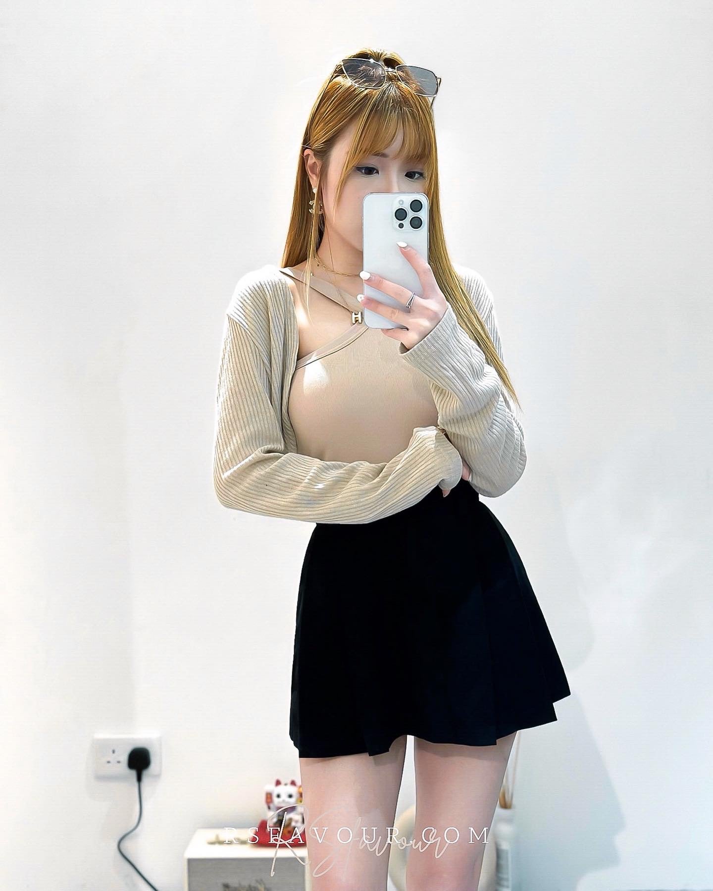 (KR) 入膊背心小外套套裝|兩色入