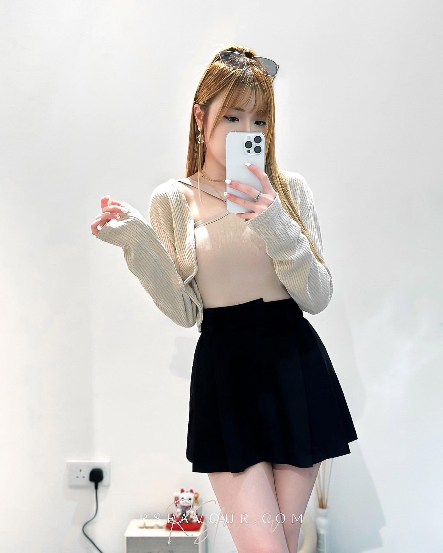 (KR) 入膊背心小外套套裝|兩色入