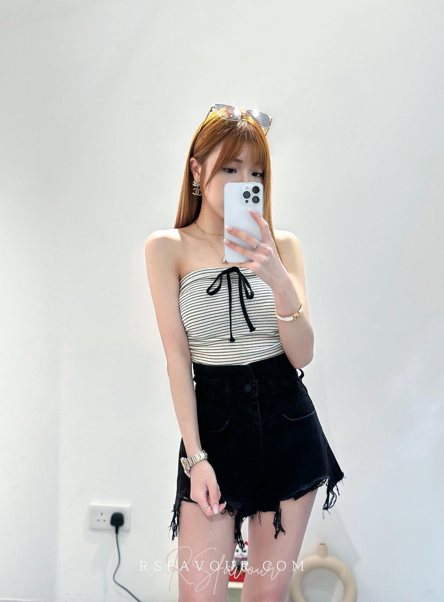 (KR) Two-ways Tube Top|兩色入