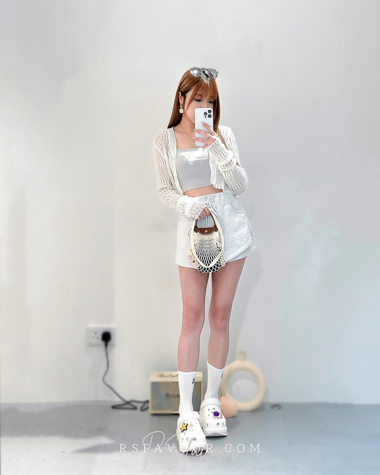 (KR) 不規則綿質裙褲|兩色入