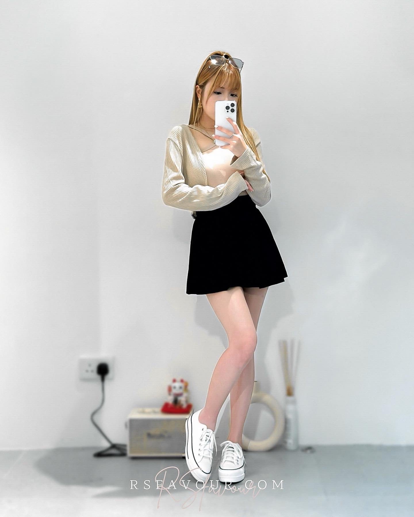 (KR) 入膊背心小外套套裝|兩色入