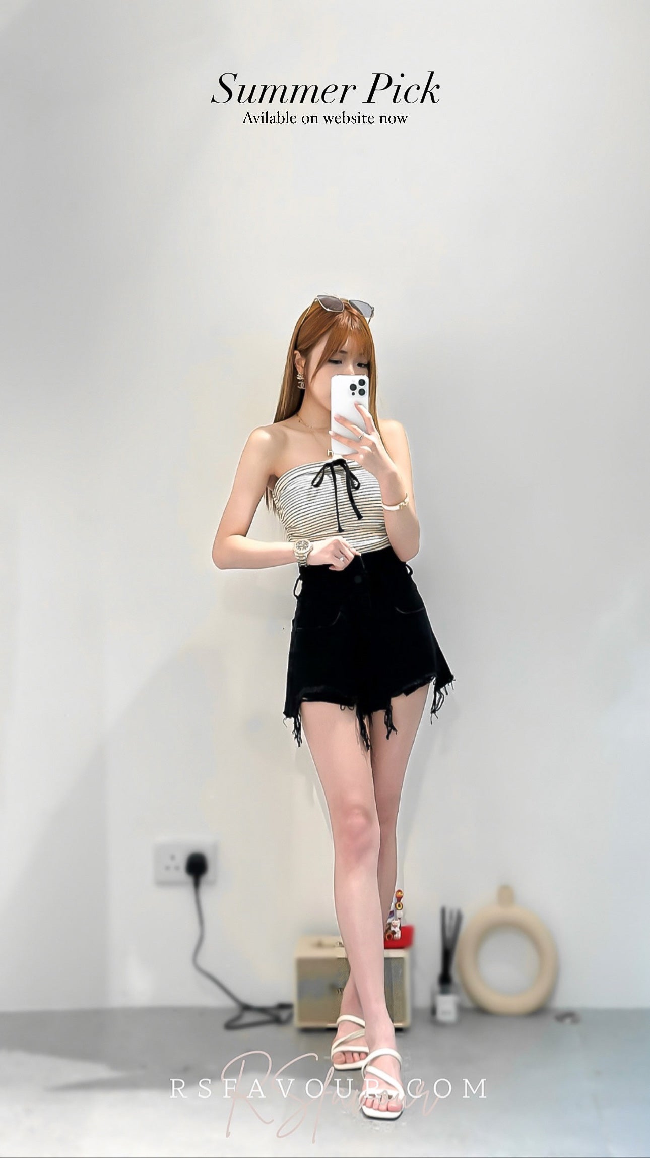 (KR) Two-ways Tube Top|兩色入