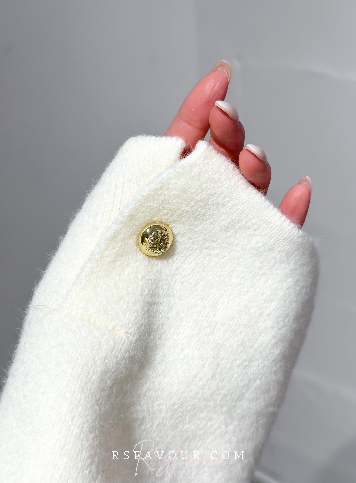 (KR) V領金鈕外套|兩色入