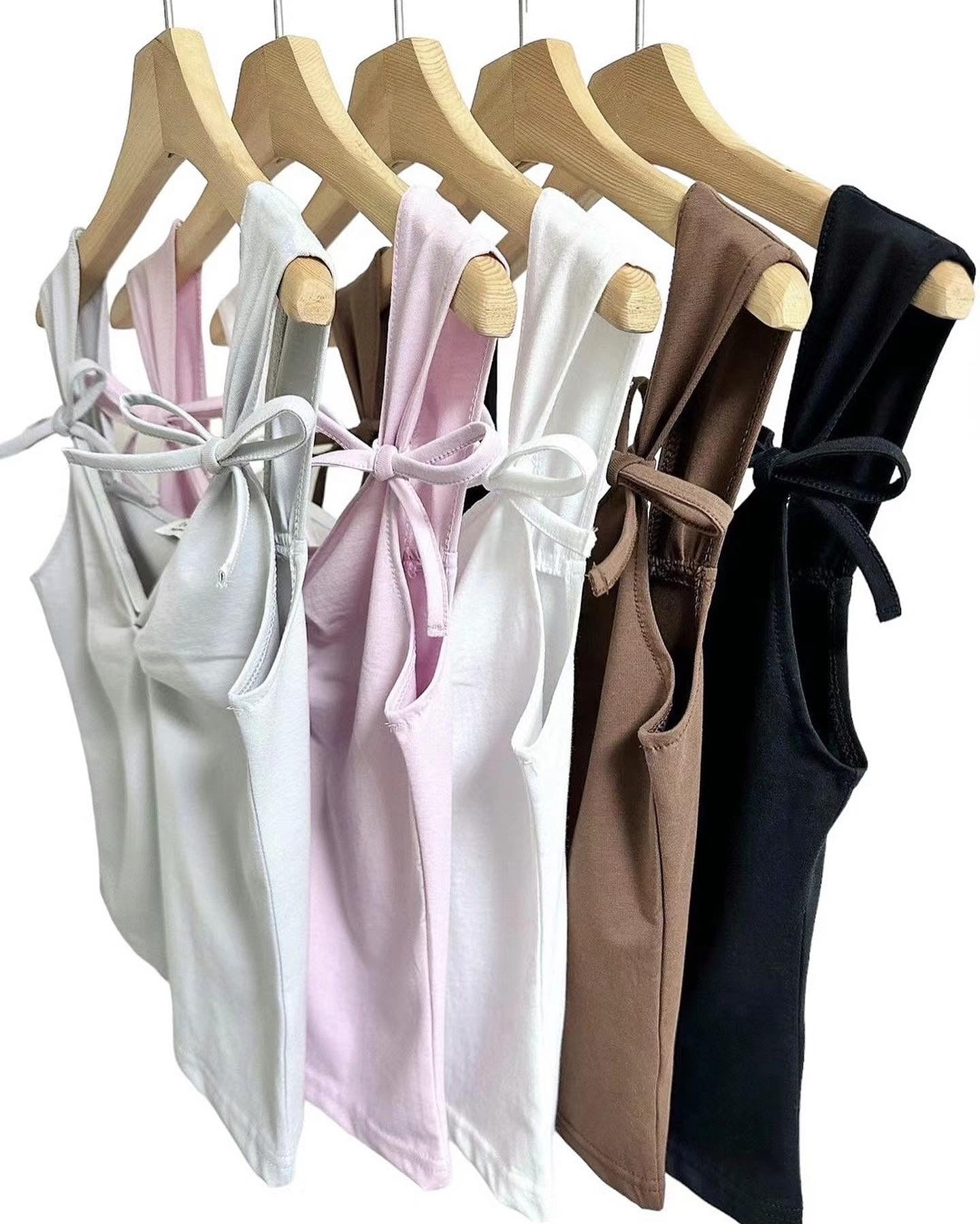 (KR)綁蝴蝶結背心|五色入