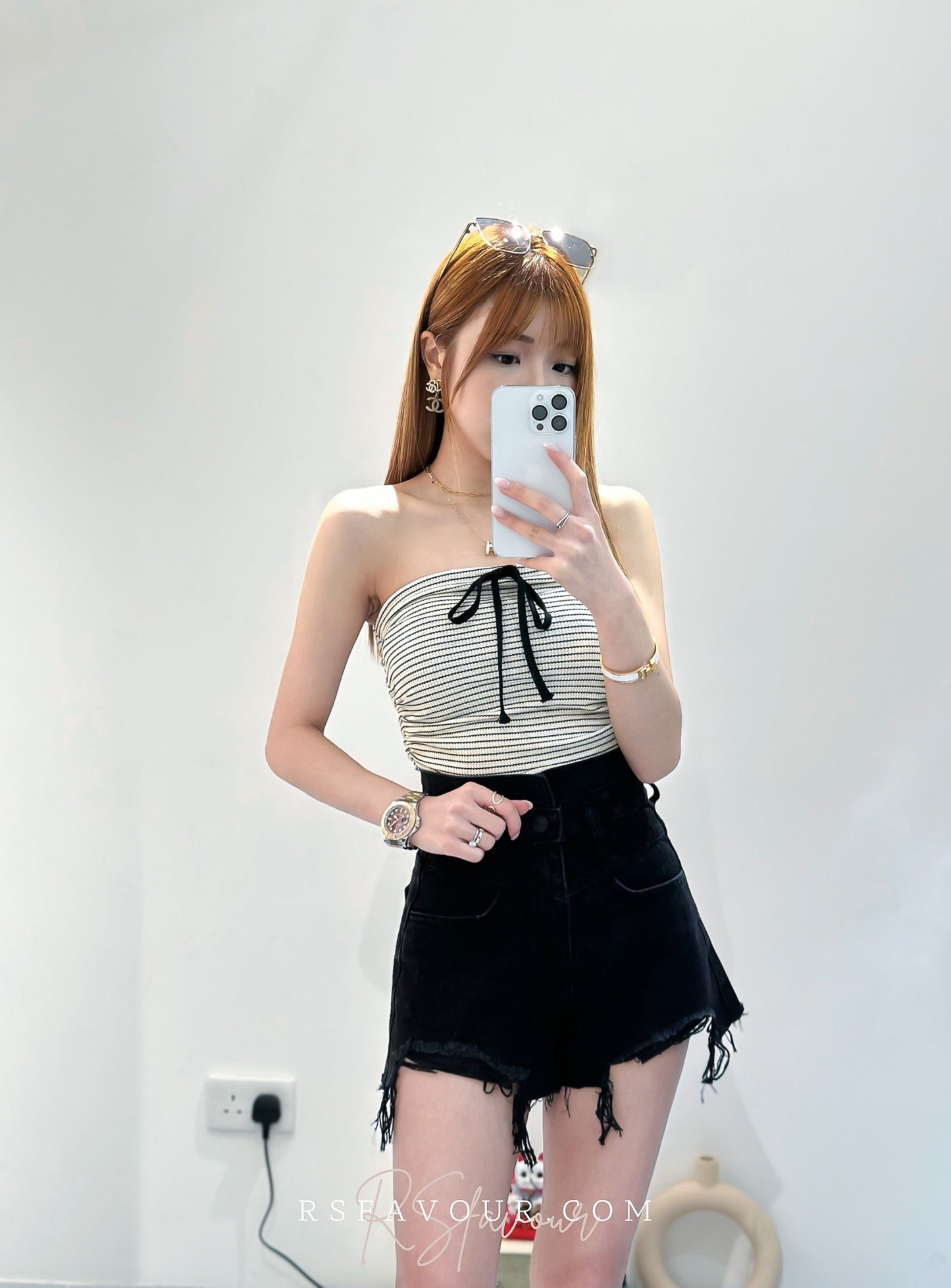 (KR) Two-ways Tube Top|兩色入