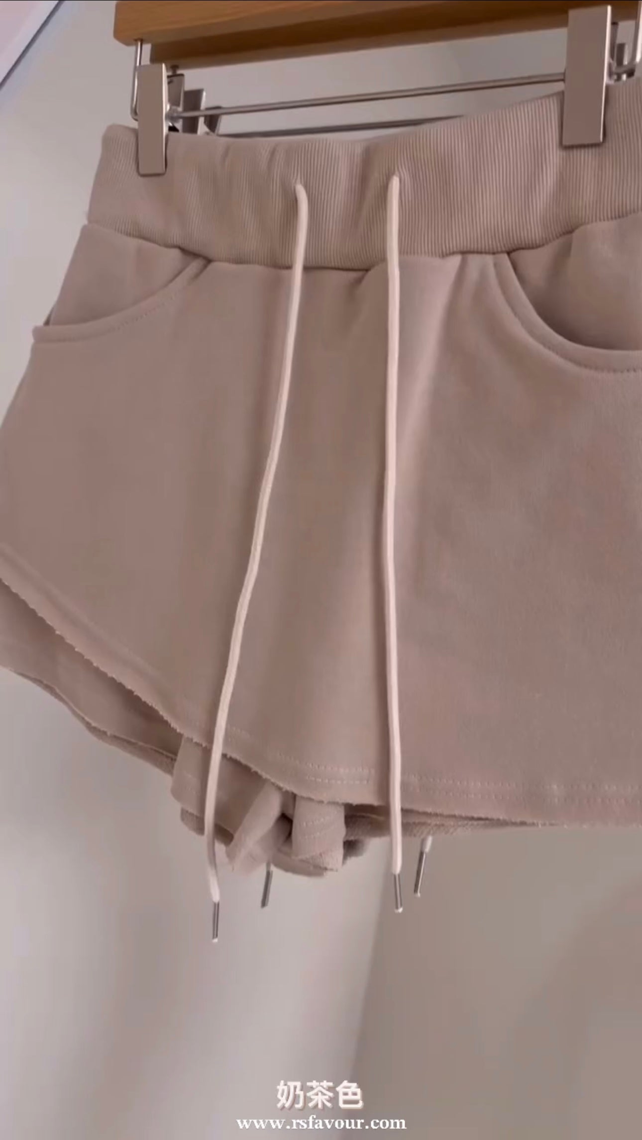 (KR) 不規則綿質裙褲|兩色入