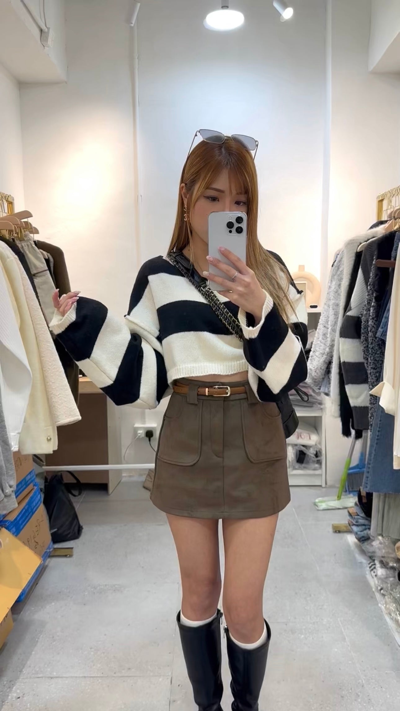 (KR) 雙口袋小短裙