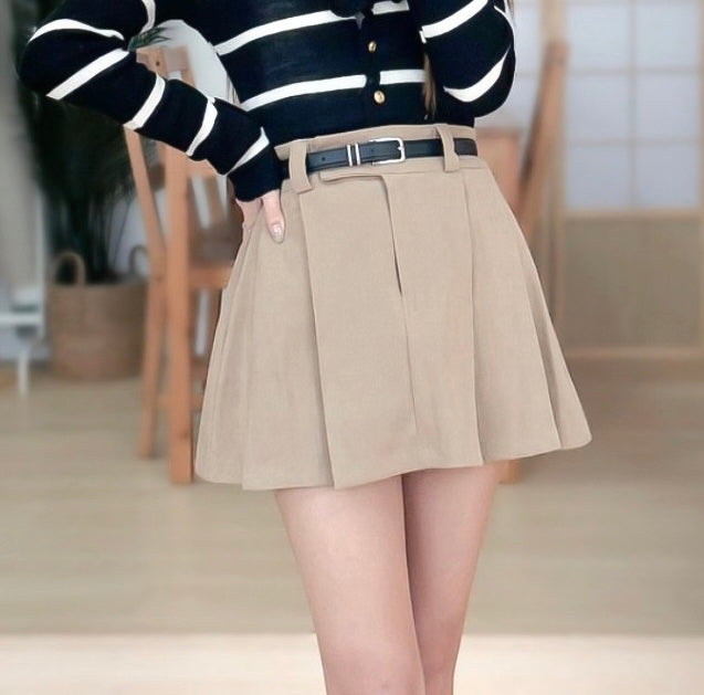 (KR) 超顯瘦高腰百褶裙|兩色入