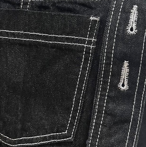 P40 OVERSIZE明線牛仔工人裙