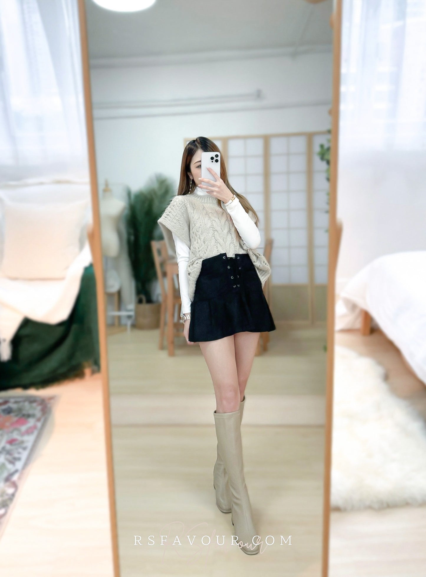 (KR) 麻花針織背心|四色入