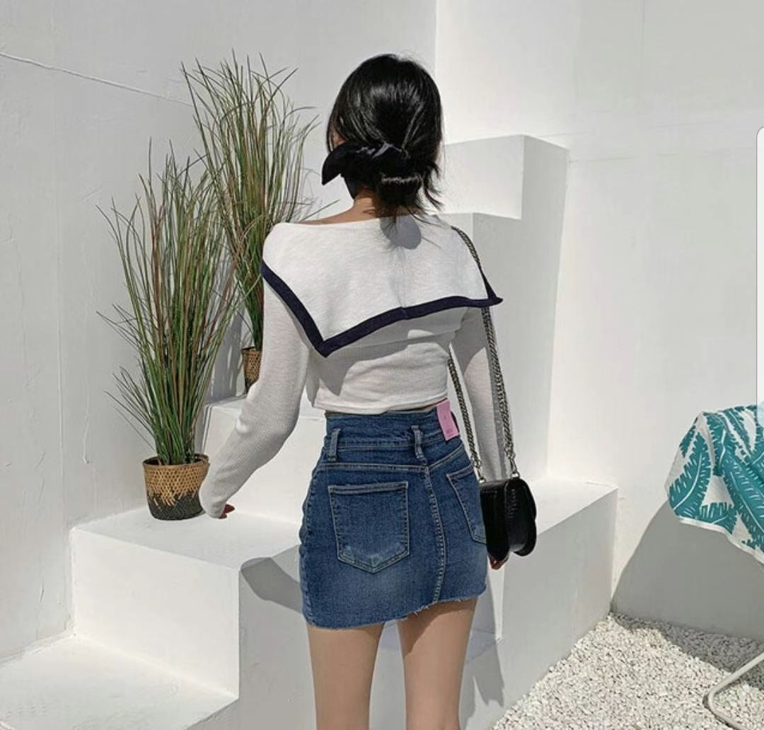 (KR) 大反領小香風外套上衣|三色入