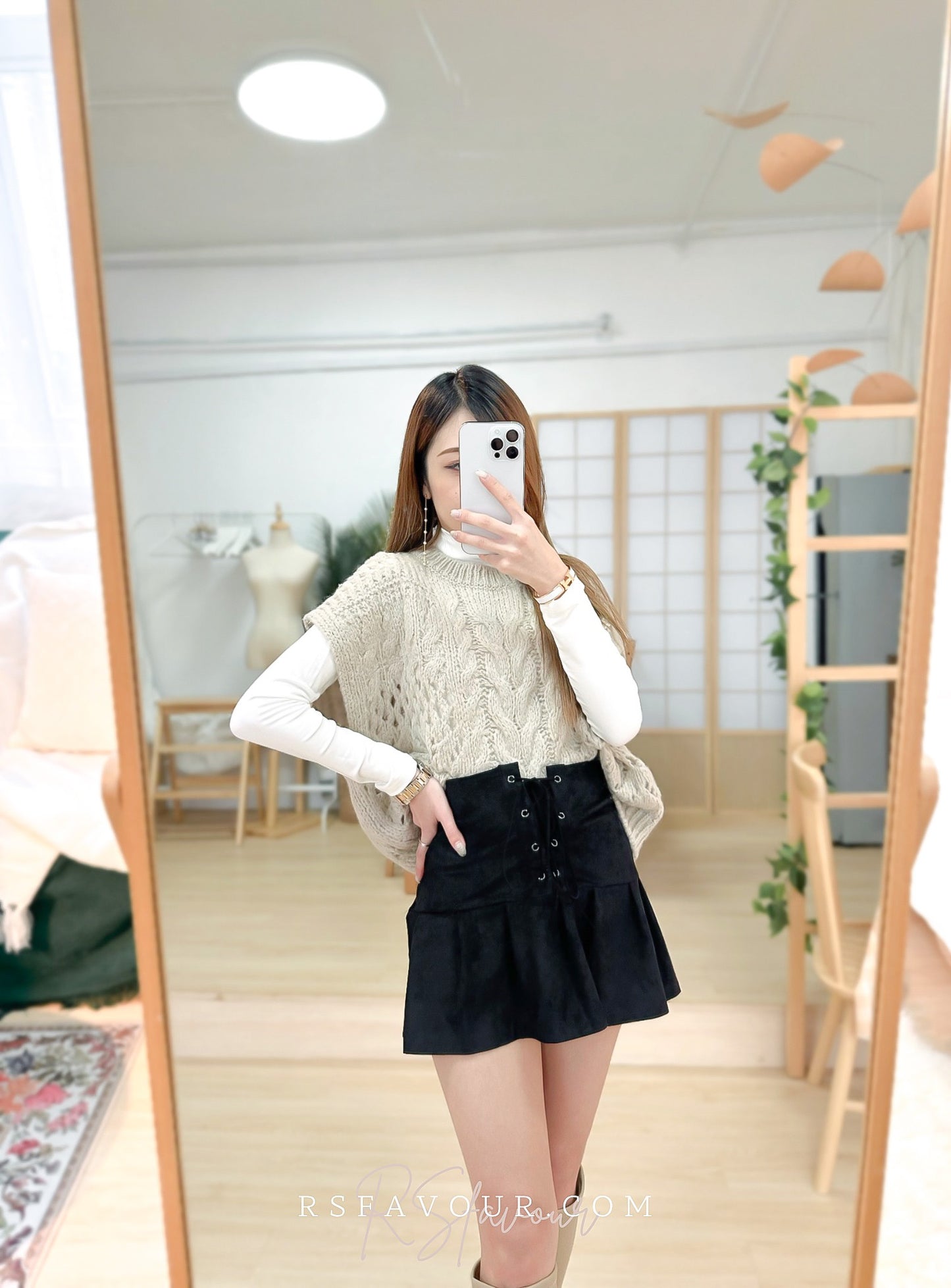 (KR) 麻花針織背心|四色入