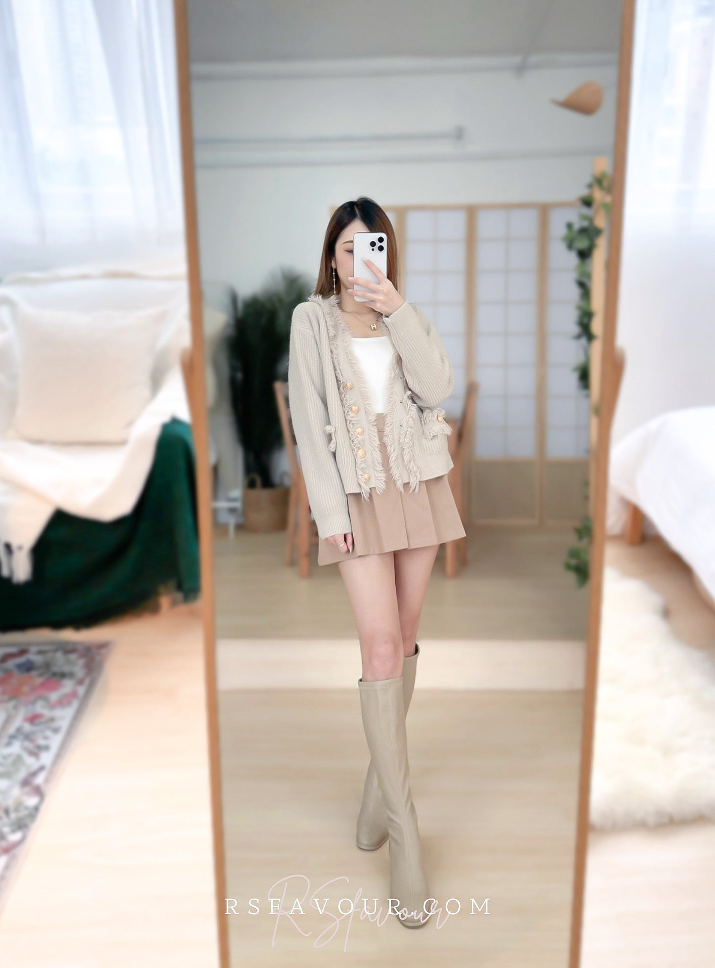 T57 優雅金鈕蘇蘇邊外套