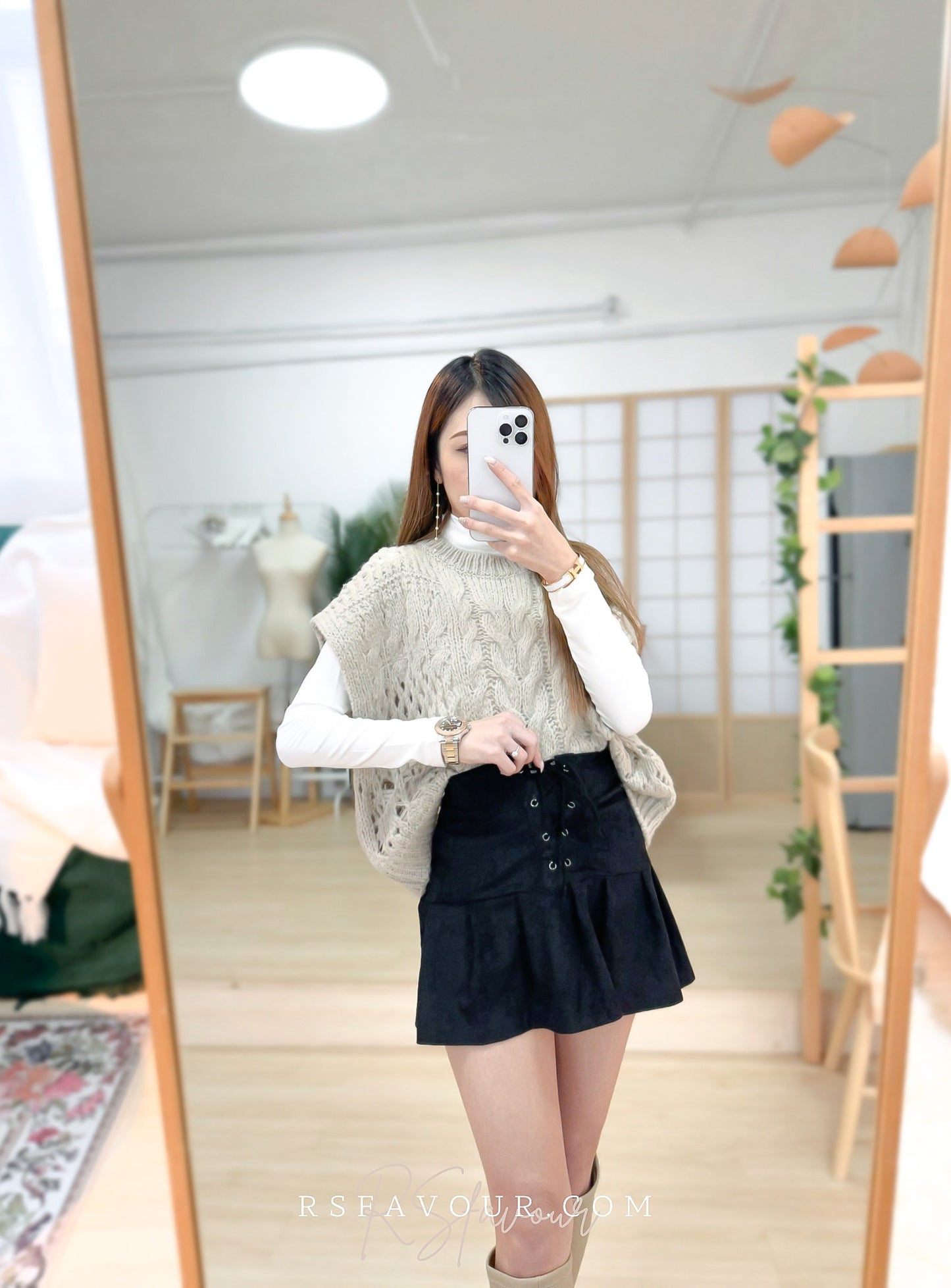 (KR) 麻花針織背心|四色入