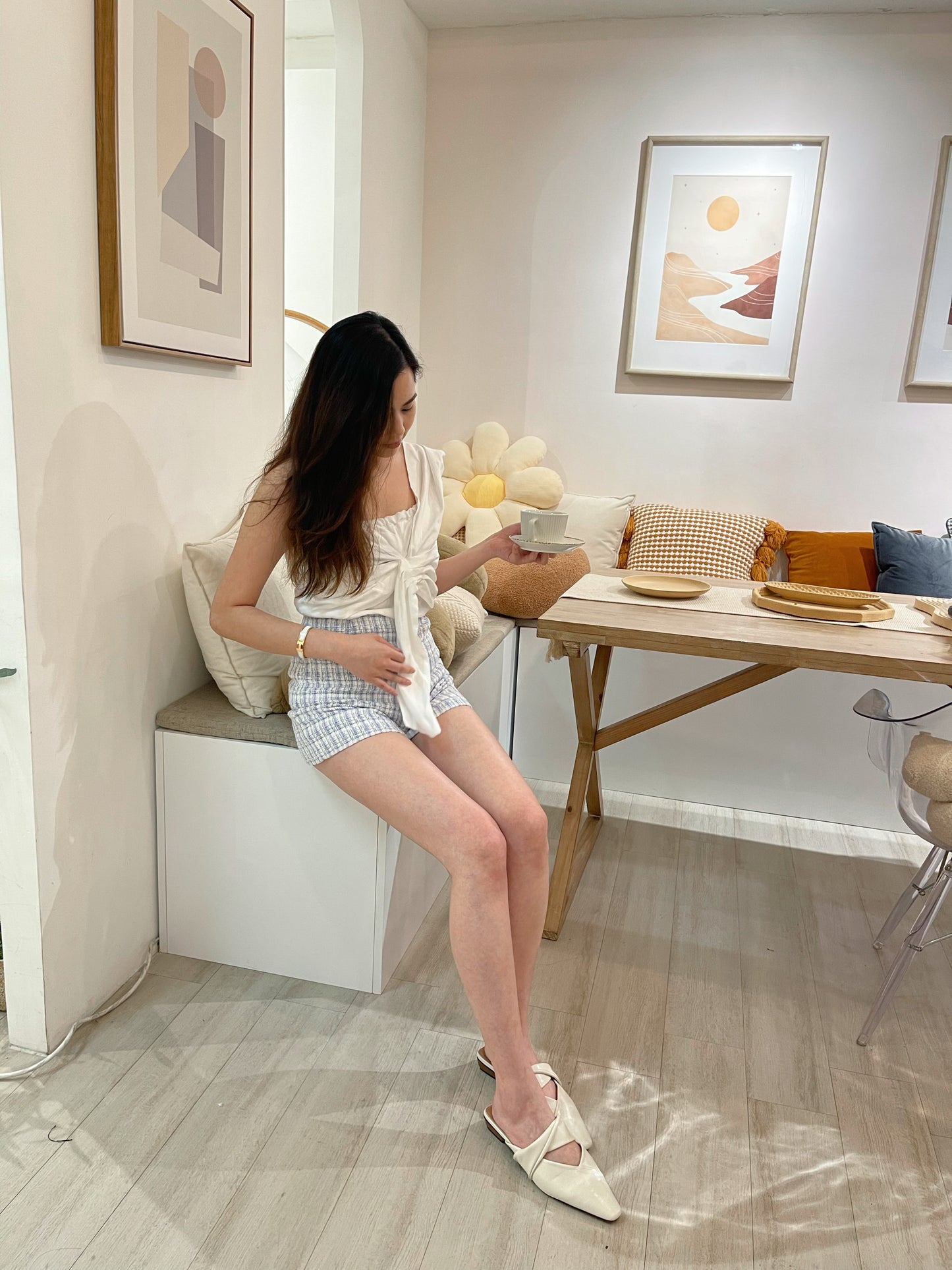 T09 前扭結top( 白 )