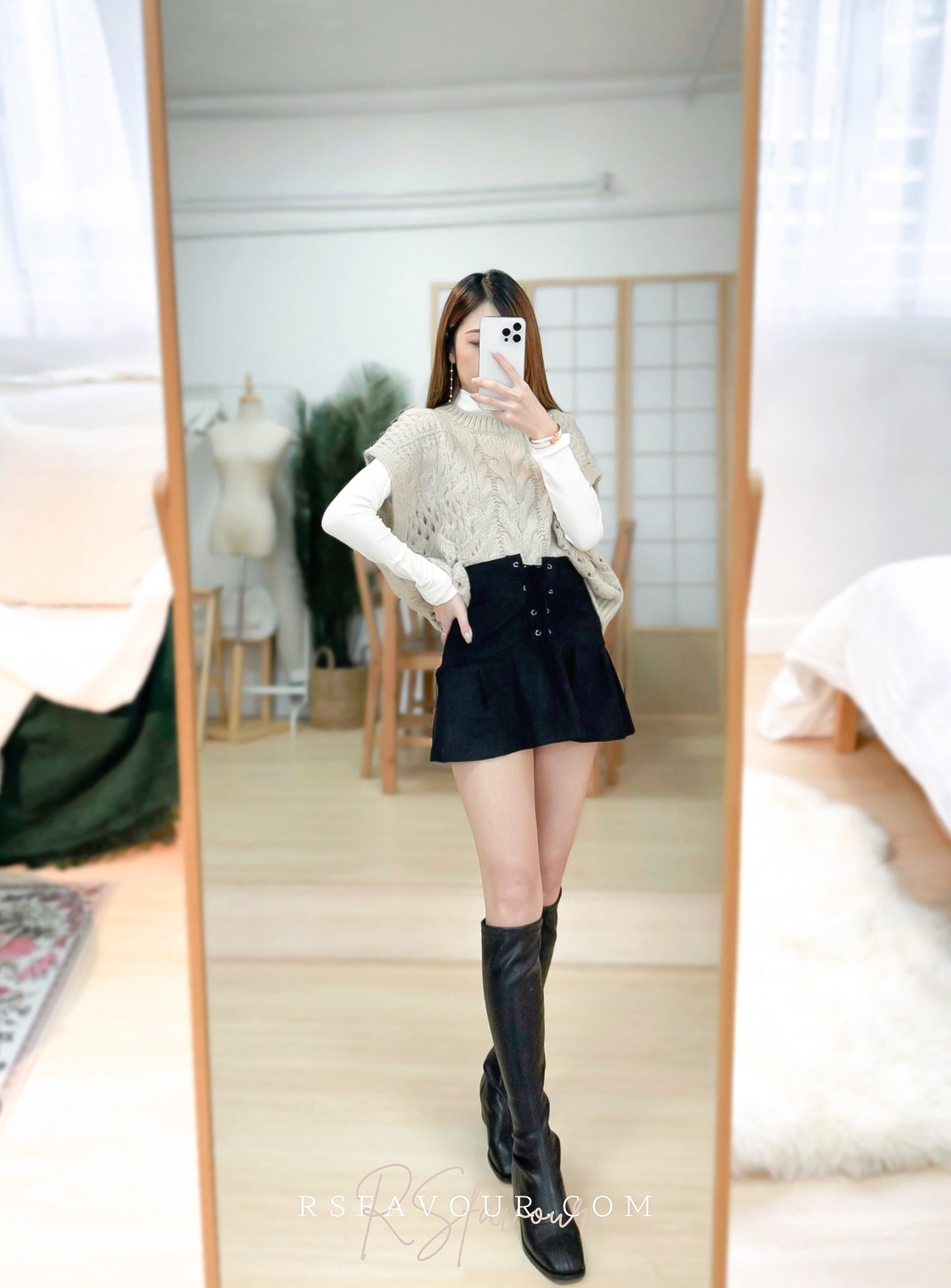 (KR) 麻花針織背心|四色入