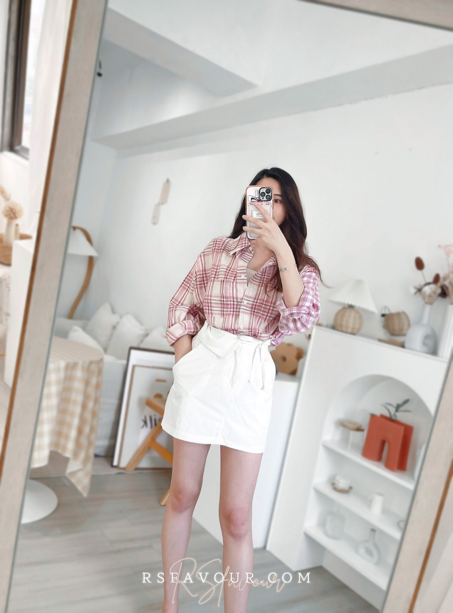 (KR) 拼格格仔外套上衣|兩色入