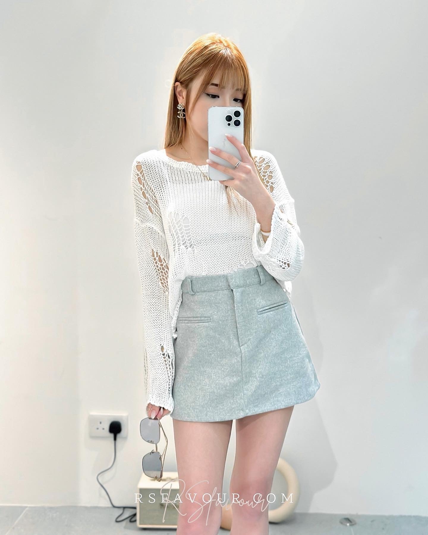 (KR) 通隆針織上衣|兩色入