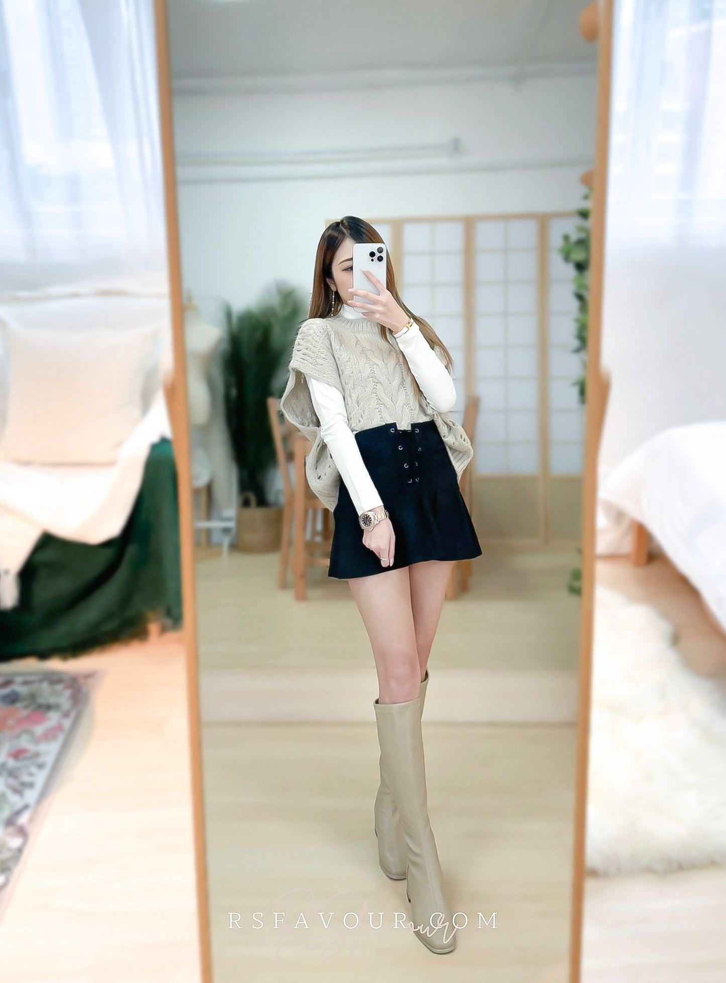 (KR) 麻花針織背心|四色入