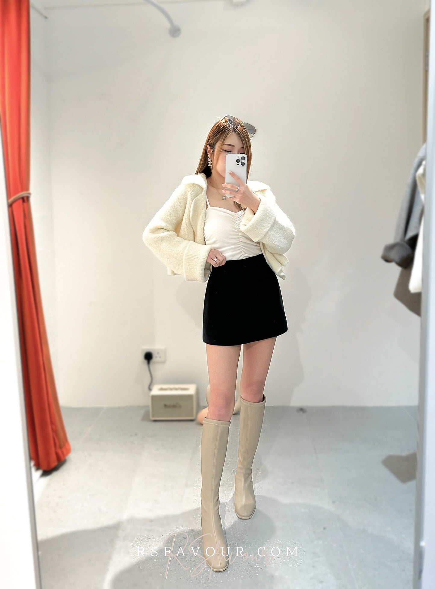 (KR) 高腰小短裙|兩色入