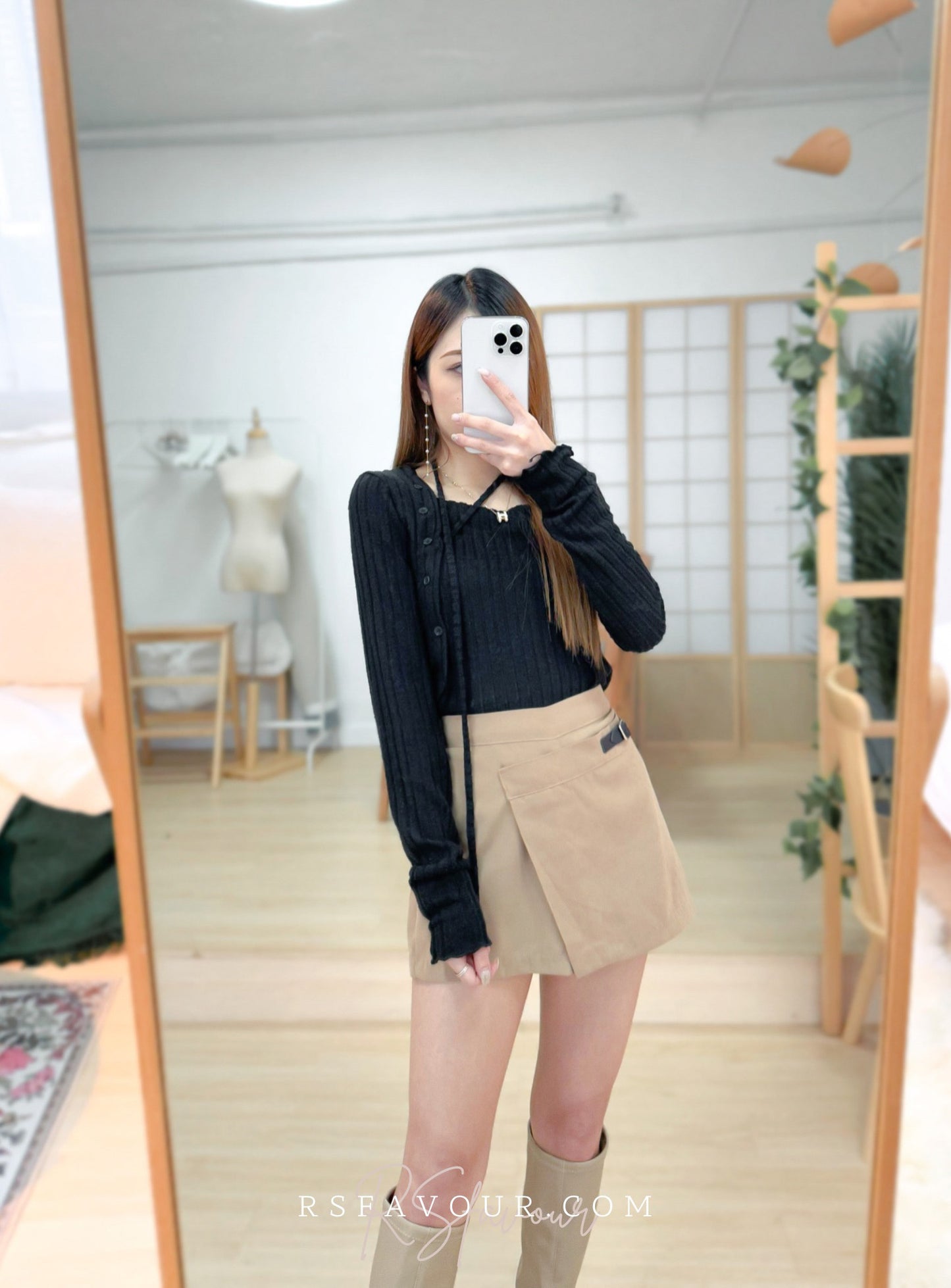 T54 掛頸不規則腳上衣